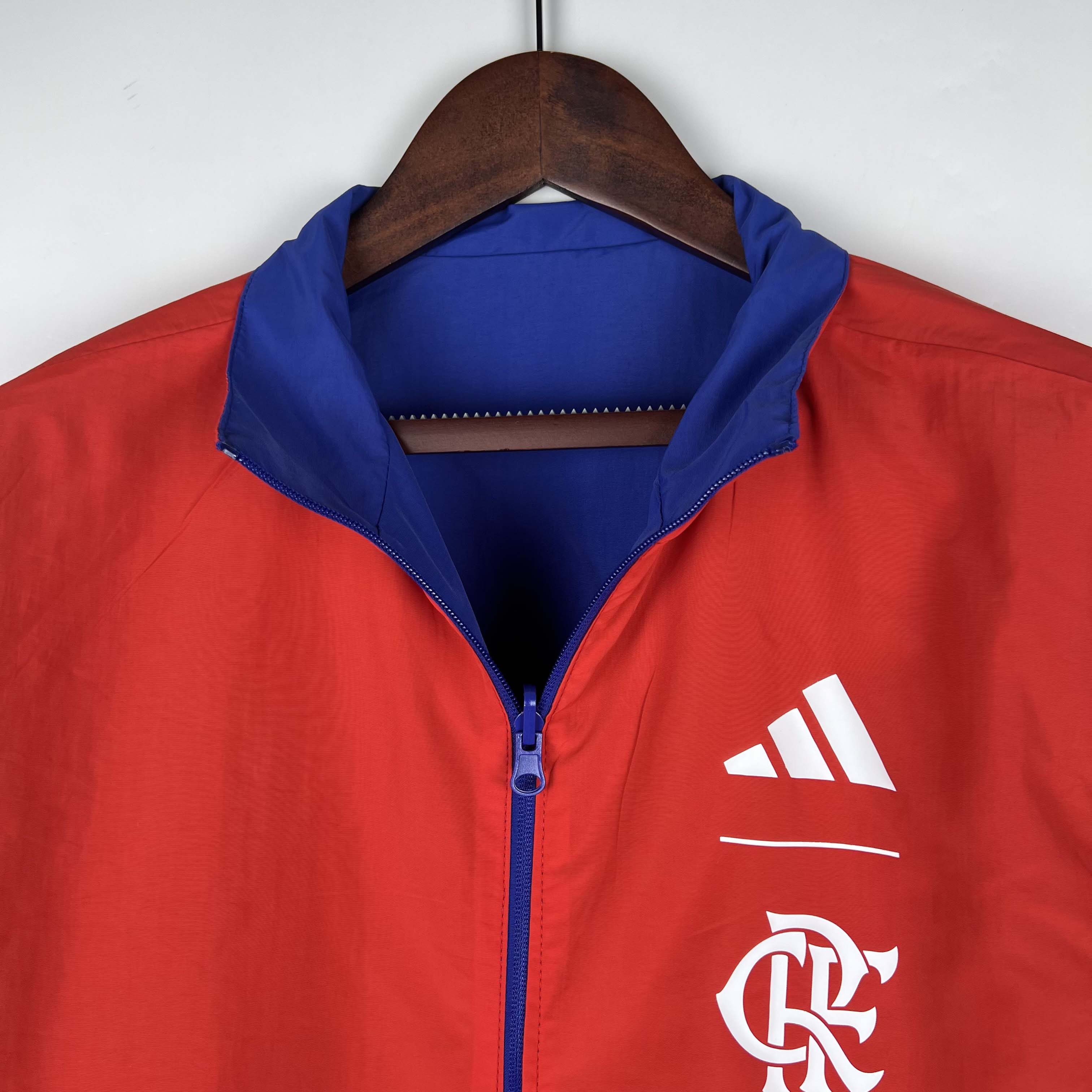 2023-2024 Flamengo CasuaI Reversible WindbreakerBlue-redSoccer Jersey 1:1 Thai Quality
