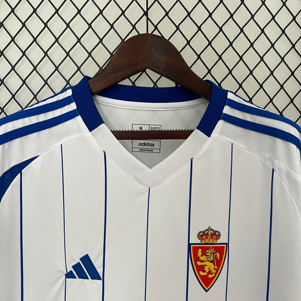24/25 Real Zaragoza Home Football Jersey 1:1 Thai Quality