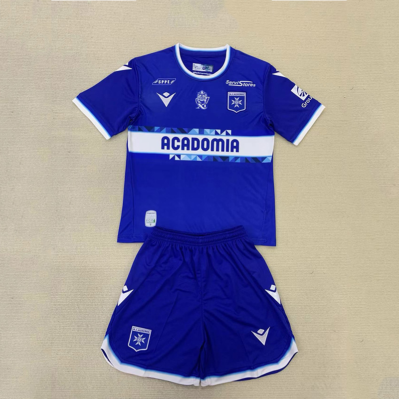 24/25 AJ Auxerre third away football jersey + shorts 1:1 Thai Quality
