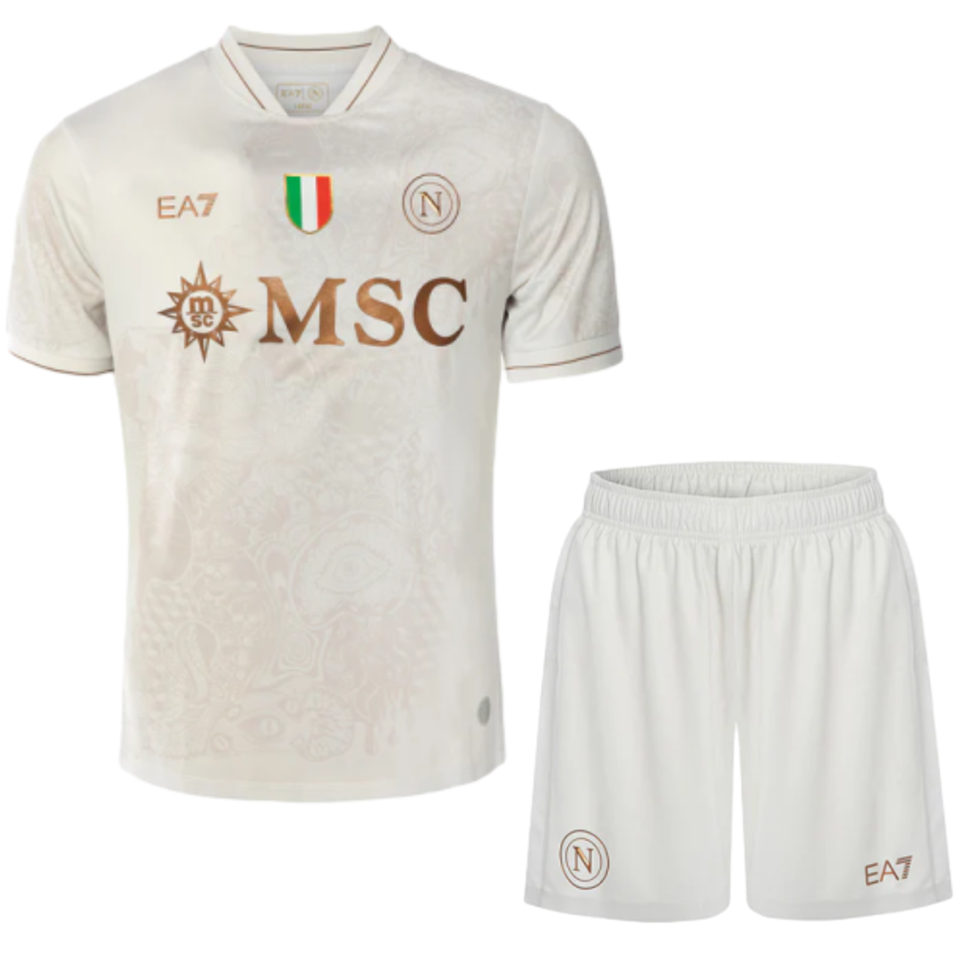 Kids 25/26 Napoli Away Kit 1:1 Thai quality