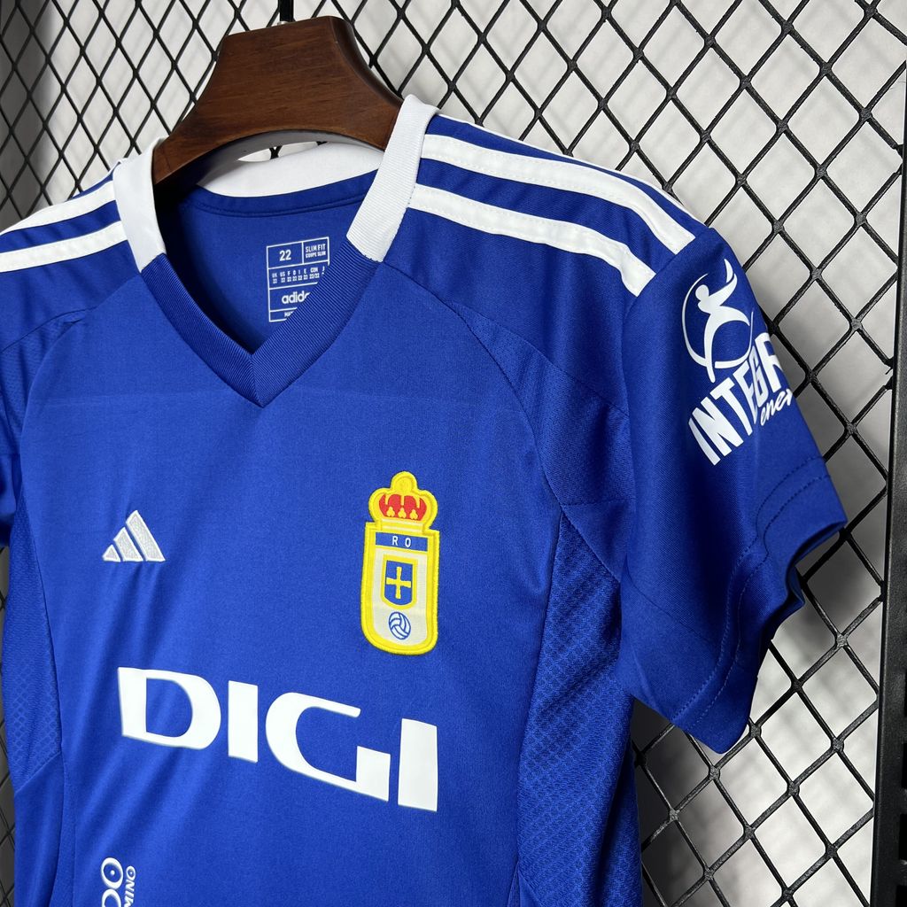 Real Oviedo 2024/25 Home Kids Kit 1:1 Thai Quality