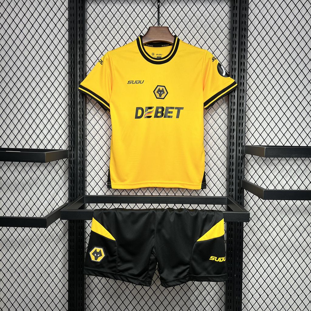 2024/2025 Wolverhampton Home Football Shirt Kids Size 1:1 Thai Quality