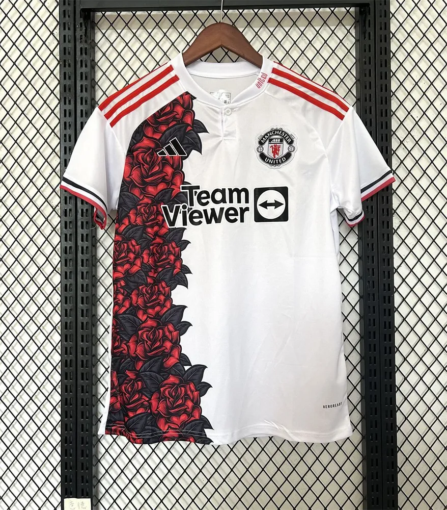 25/26 Man Utd Rose Special Edition Football Shirt 1:1 Thai Quality