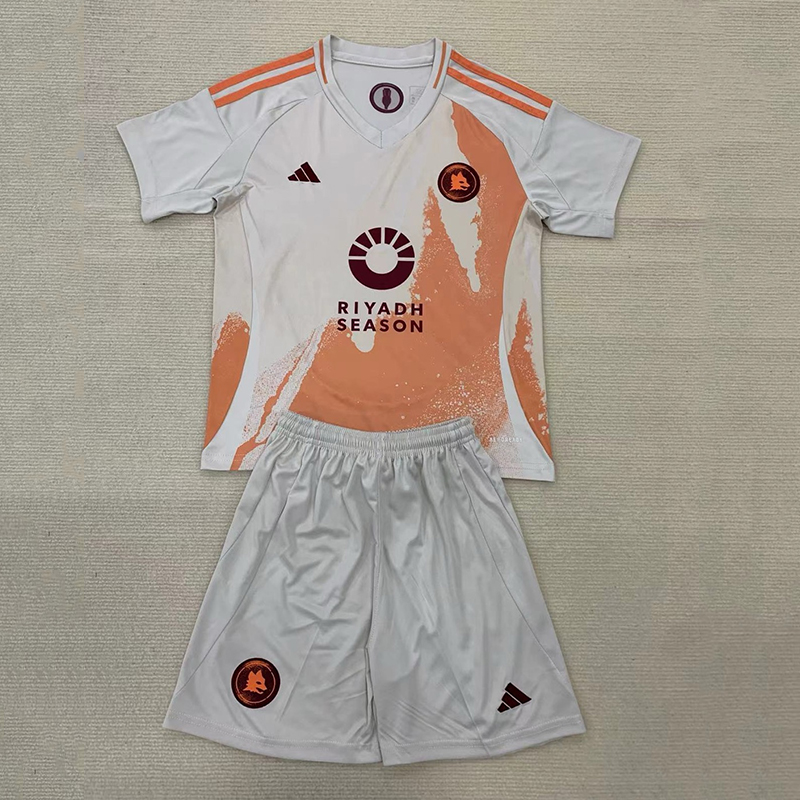 24/25 Roma away football jersey + shorts 1:1 Thailand quality