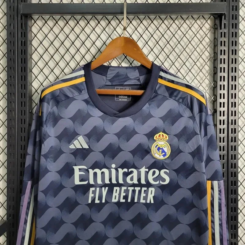2023/2024 Long Sleeve Real Madrid Away Football Shirt