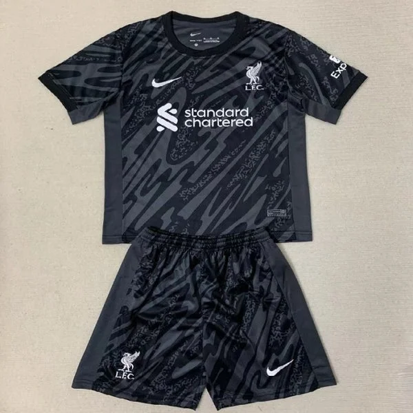 Kids LFC 24/25 Black Goalkeeper Kit 1:1 Thai Quality