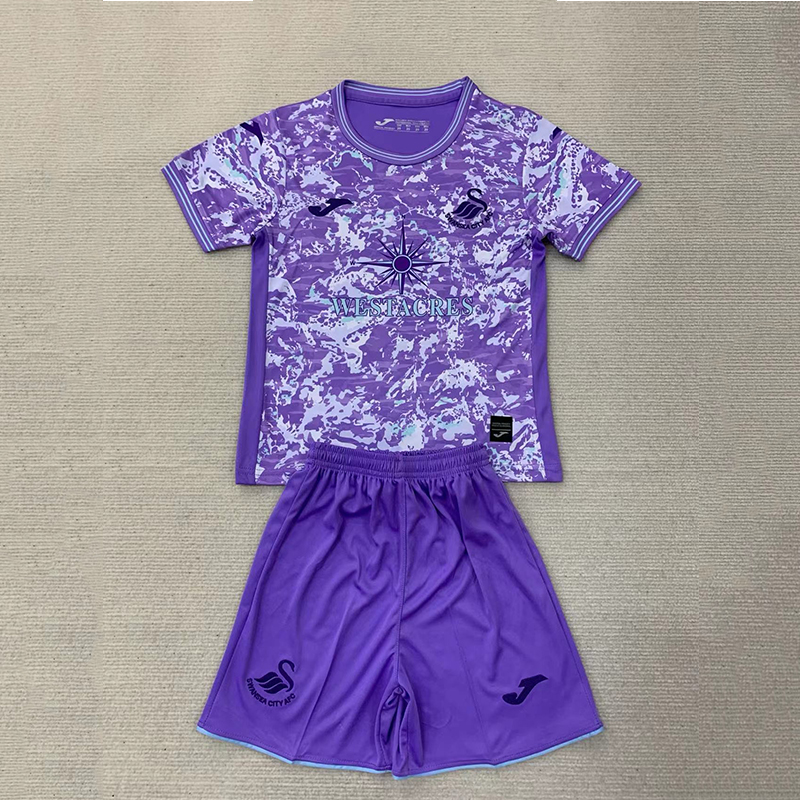 24/25 Swansea City third away football jersey+shorts 1:1 Thai Quality