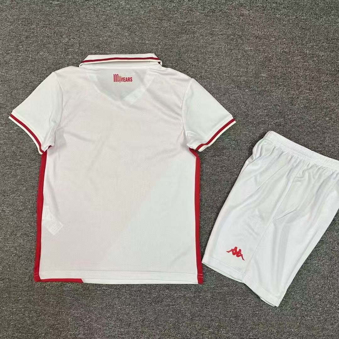 Kids Monaco Home Kit 24/25 Football Jersey 1:1 Thai quality