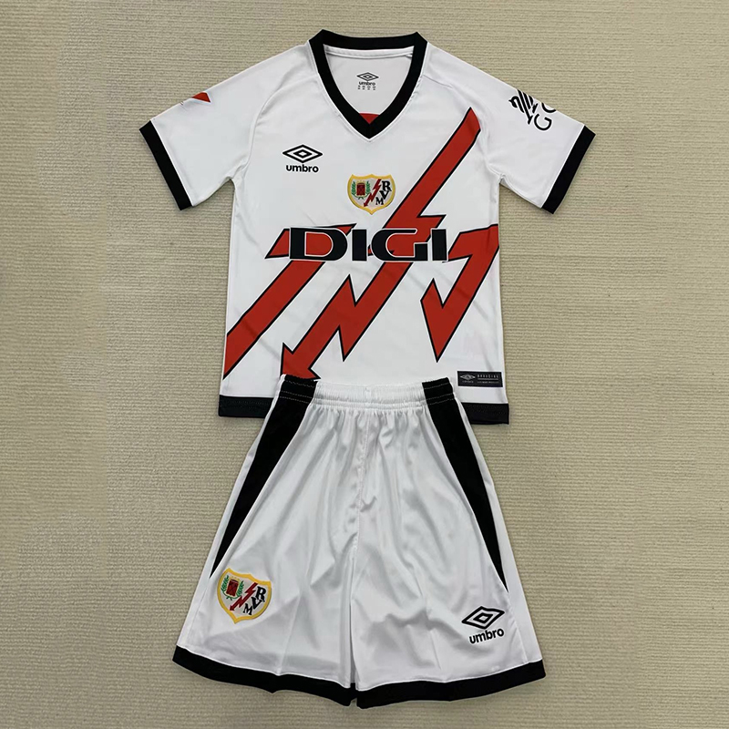 24/25 Rayo Vallecano Home Jersey + Shorts 1:1 Thai Quality