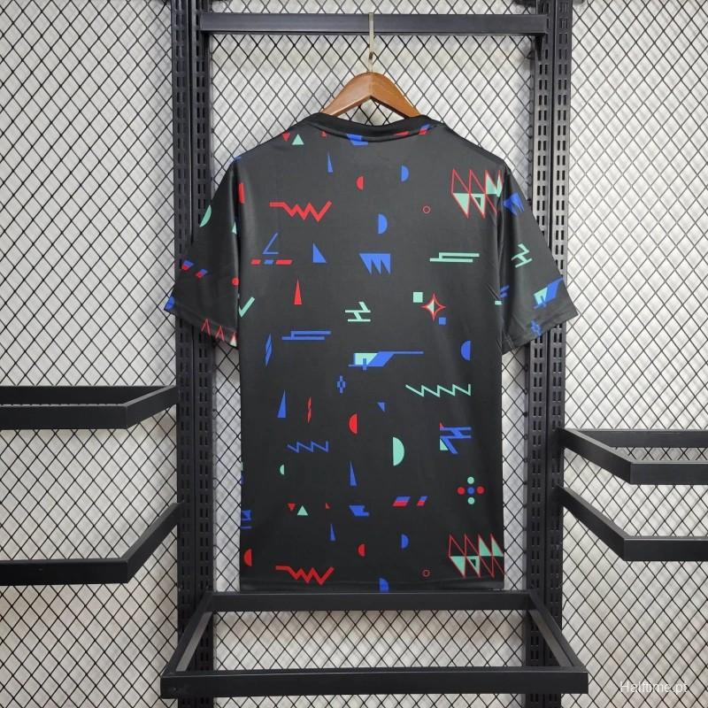 2024 Portugal Pre-match Small Geometric Patterns Jersey 1:1 Thai Quality