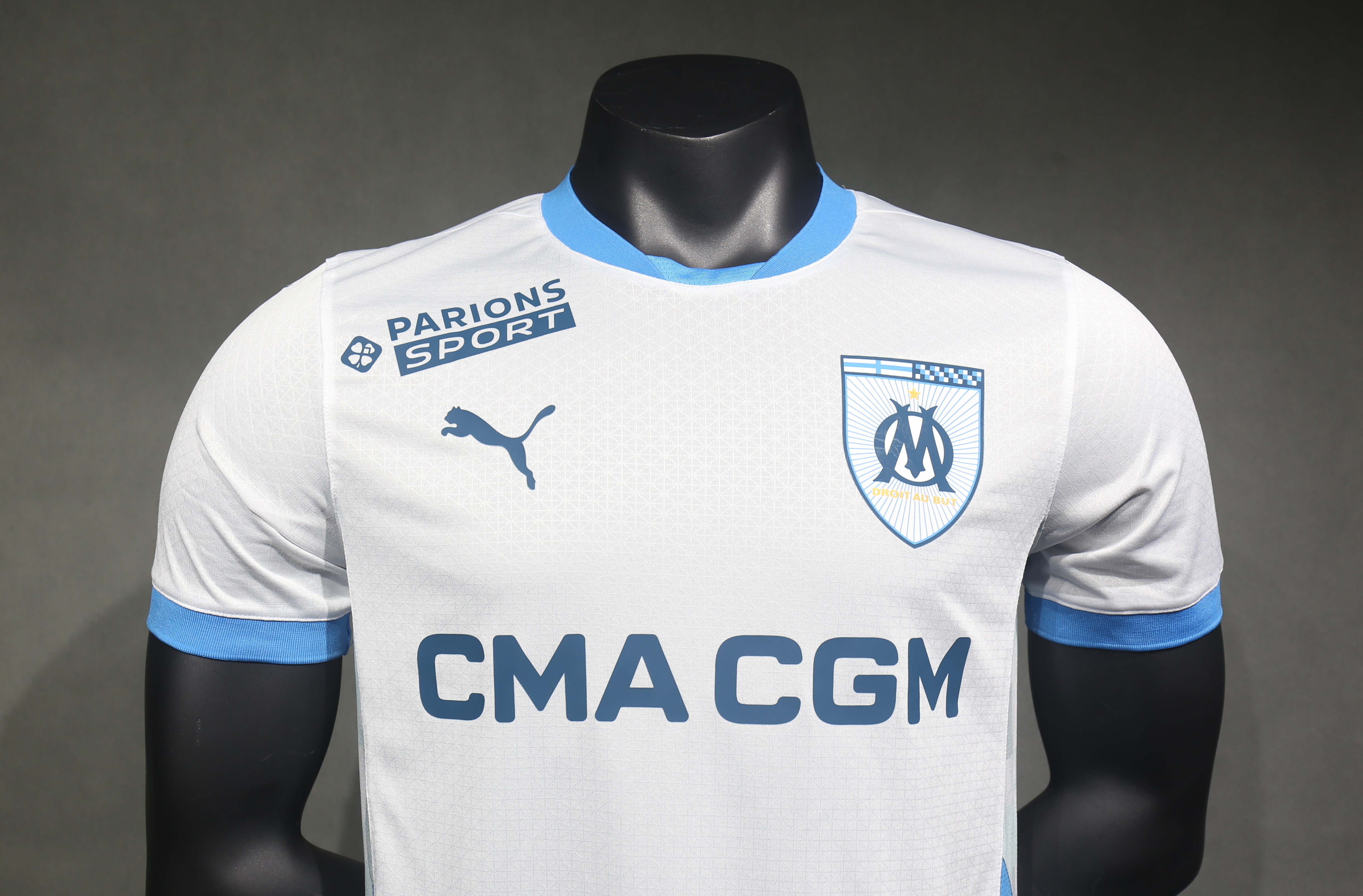 (S-3XL)2024/2025 Player Version Olympique de Marseille Home Football Shirt 1:1 Thai Quality