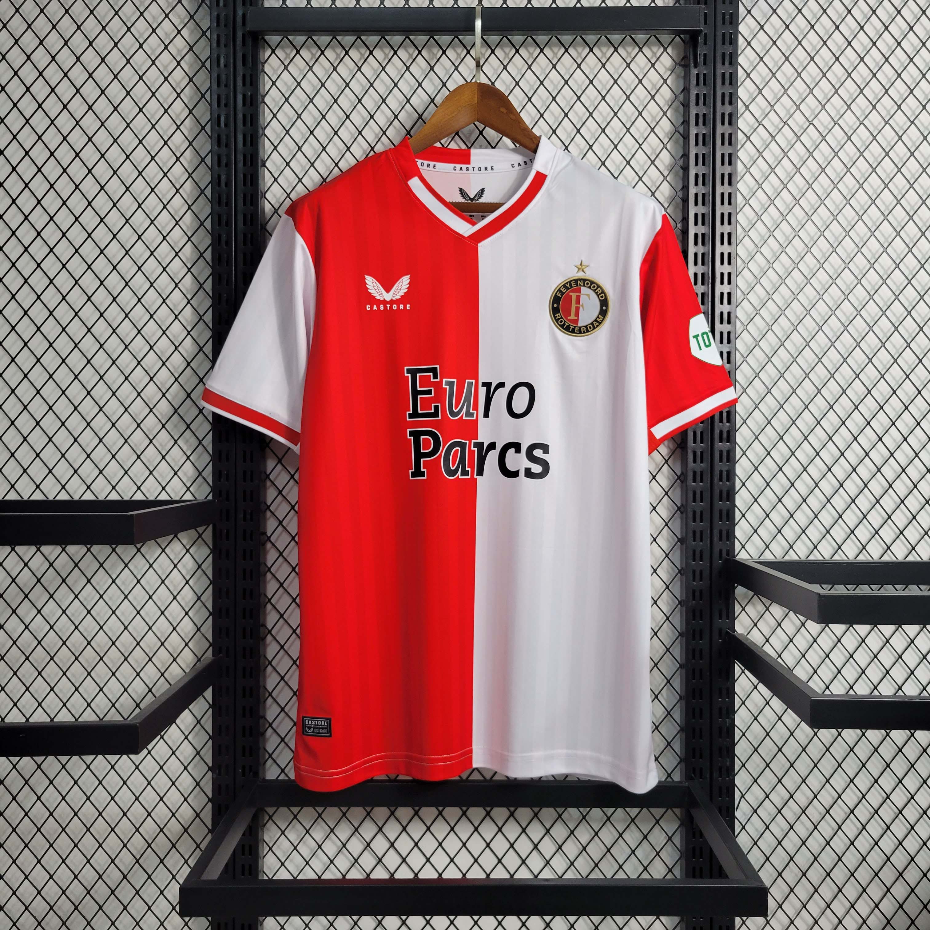 2023/2024 Feyenoord Rotterdam Home Football Shirt1:1 Thai Quality