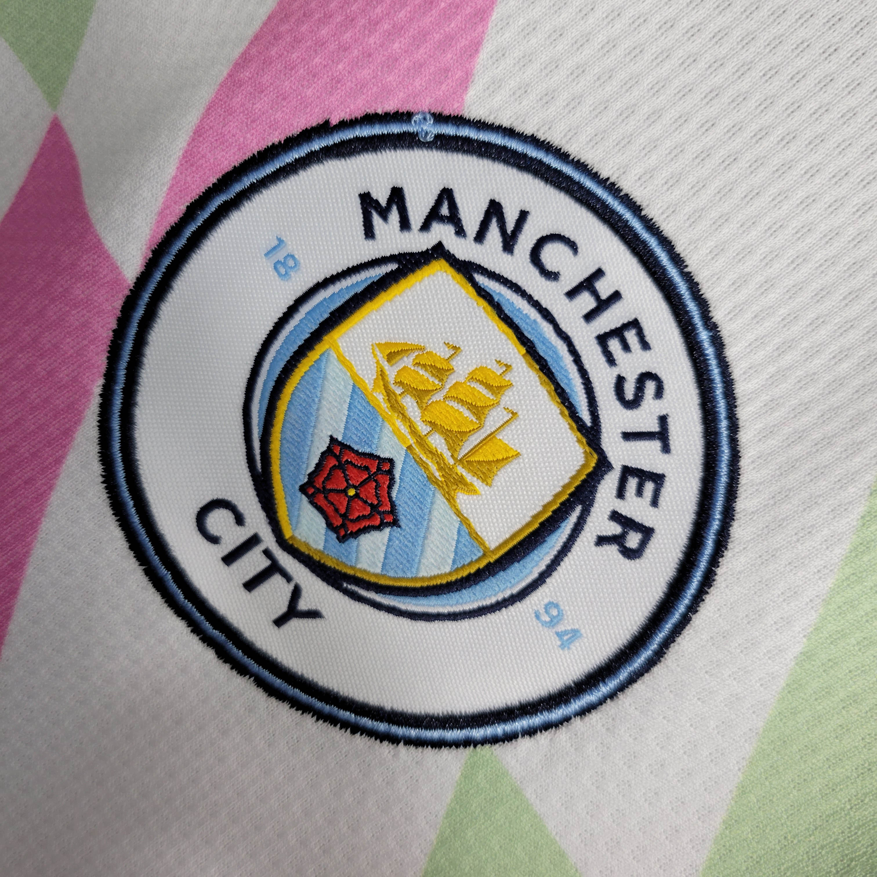 2023/2024 MCFC Training Suit White Football Shirt 1:1 Thai Quality