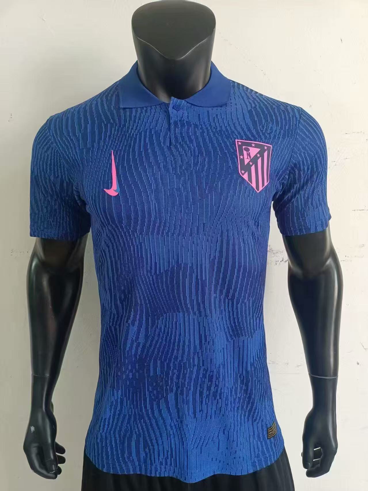 24/25 Atletico Madrid Navy Polo Jersey 1:1 Thai Quality
