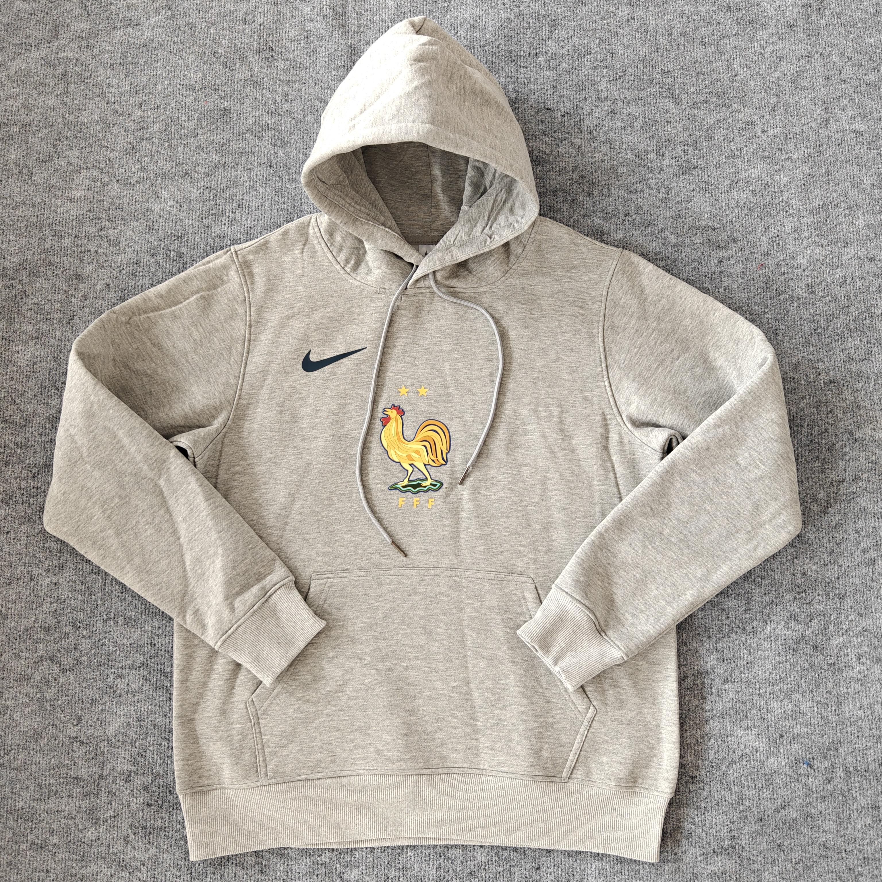 24/25 France Players Grey Hoodie 1:1 Thai quality