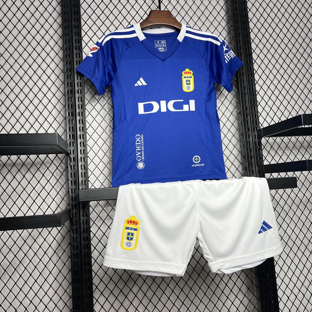 Real Oviedo 2024/25 Home Kids Kit 1:1 Thai Quality