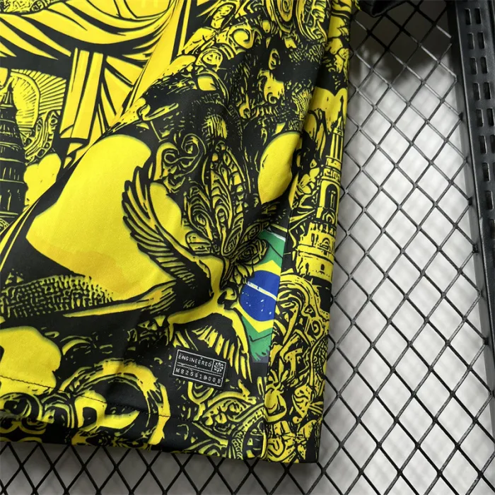 2024 Brazil X Christ Yellow Special Jersey 1:1 Thai Quality