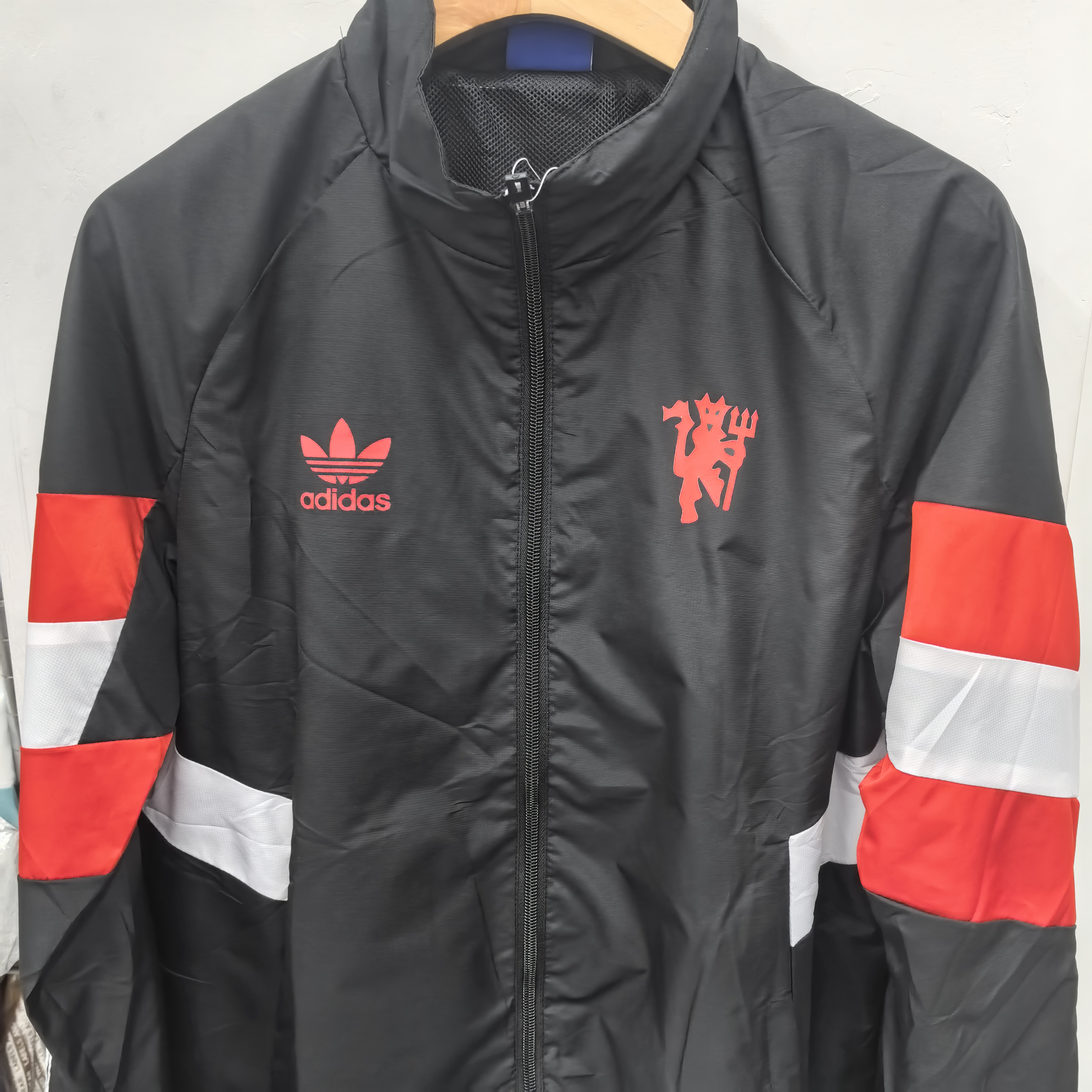 2024 Manchester United Soccer Jersey Windbreaker Black