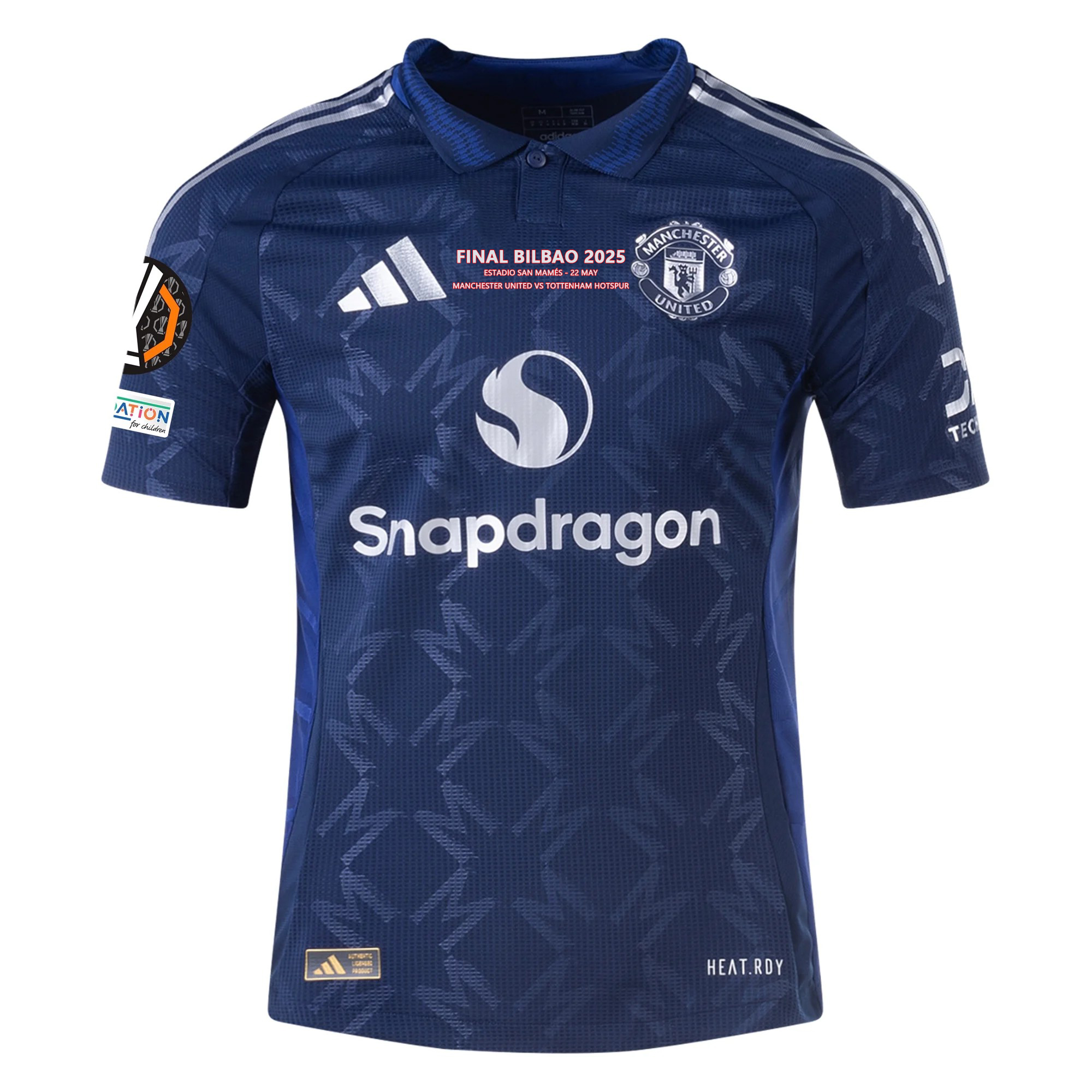 24/25 Manchester United Away Jersey w/ Europa League Patches