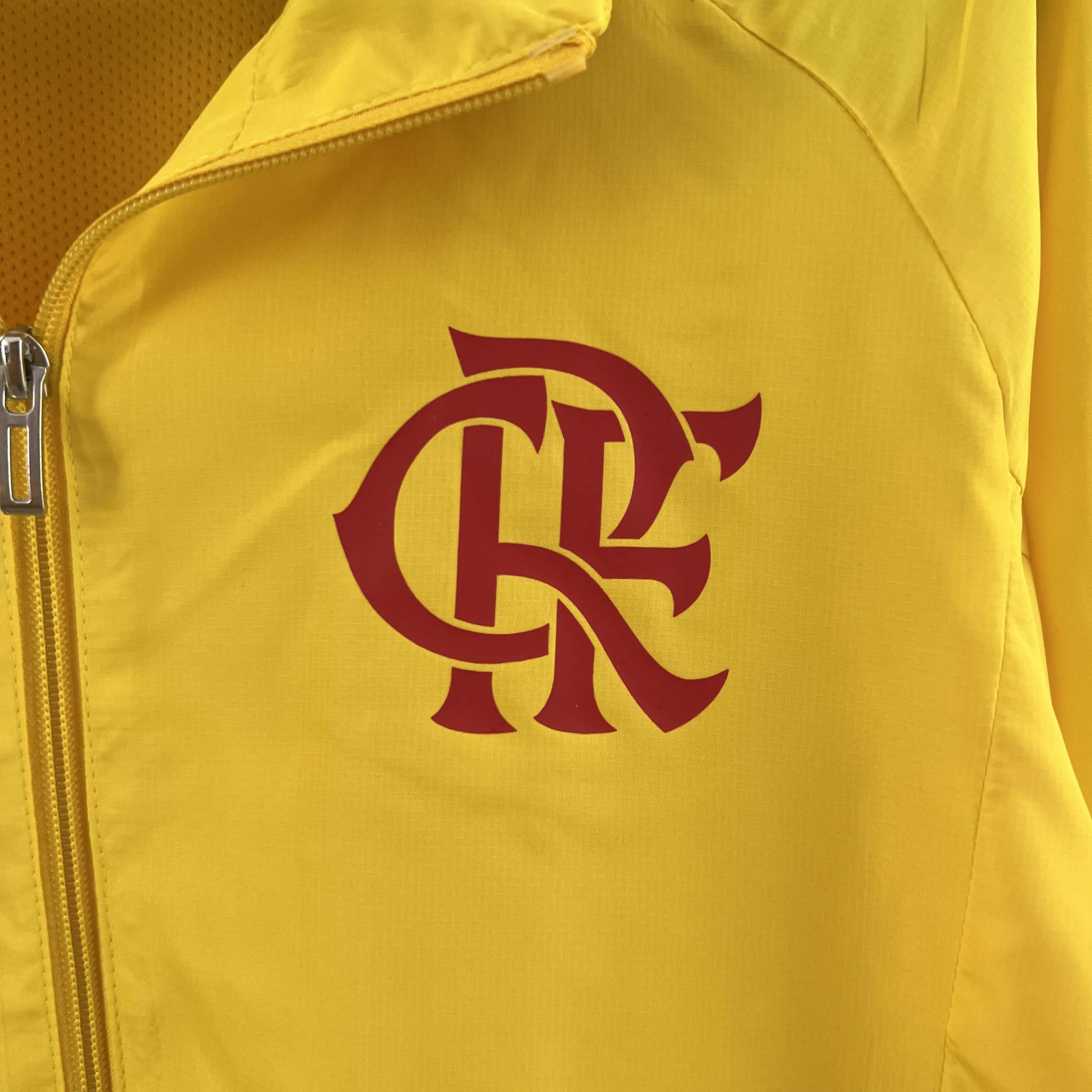 2023 Flamengo Windbreaker yellow Soccer Jersey 1:1 Thai Quality