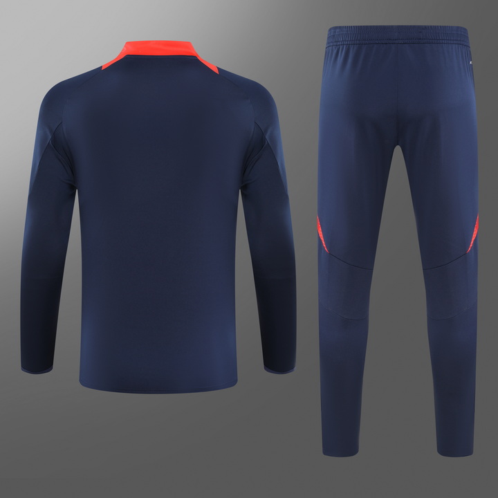24/25 Manchester United's half-pulled training suit 1:1 Thai quality