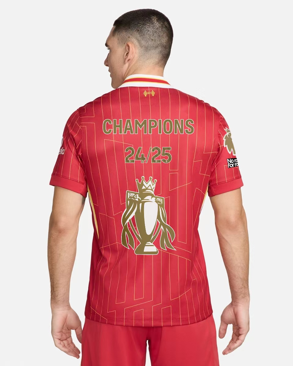 (S-4XL) Liverpool 24-25 Premier League Champions Home Kit 1:1 Thai Quality