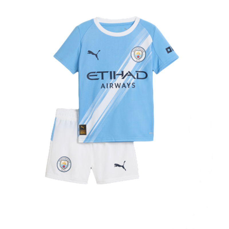 Kids Manchester City Home Kit 25/26 Football Jersey