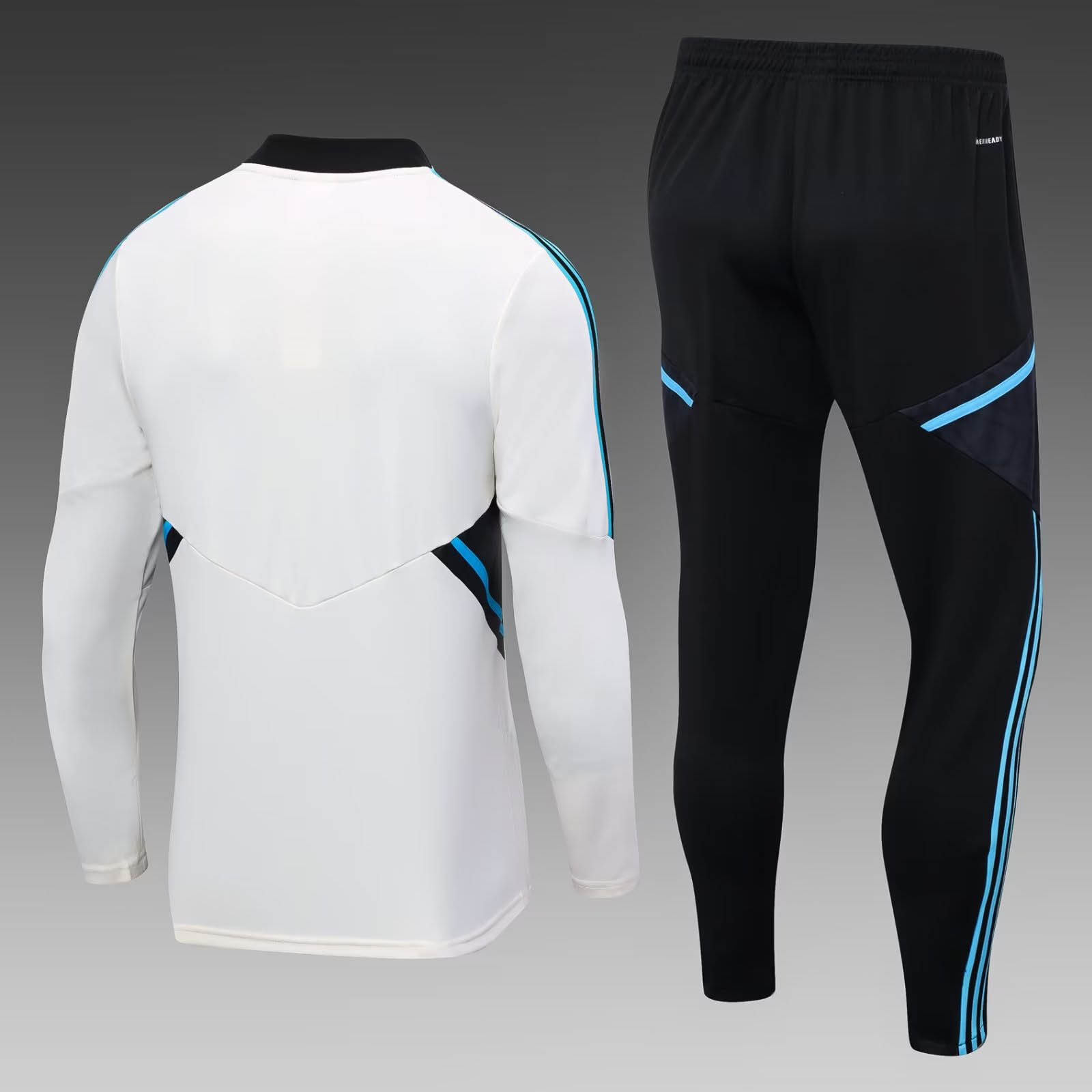 2023/2024 Man Utd Half-Pull Training Suit Off-White Football Shirt 1:1 Thai Quality Set