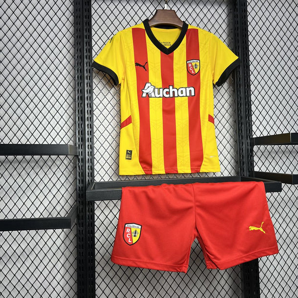 24/25 RC Lens Home Football Jersey Kids Size 1:1 Thai Quality