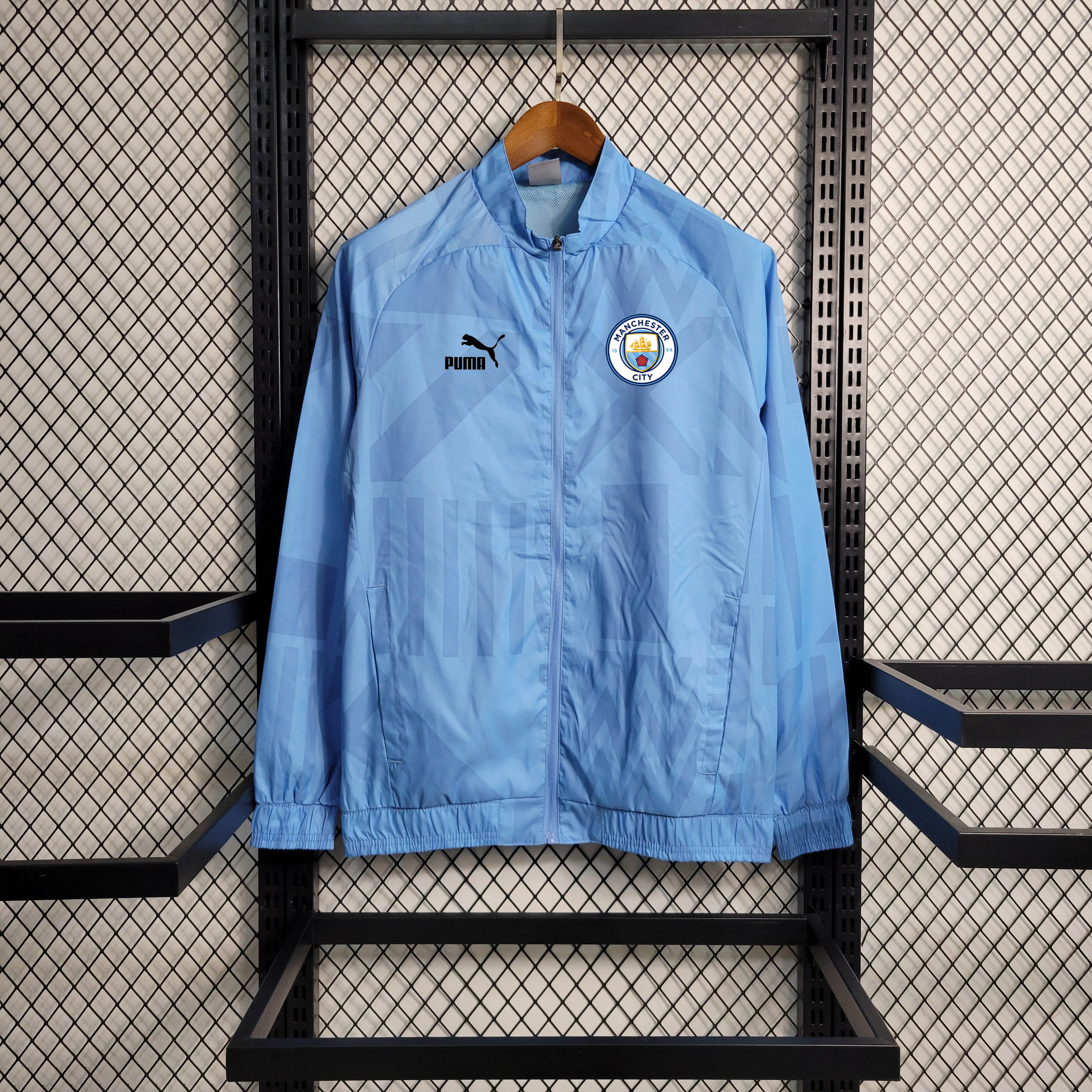 2023/2024 MCFC Windbreaker Blue Jersey