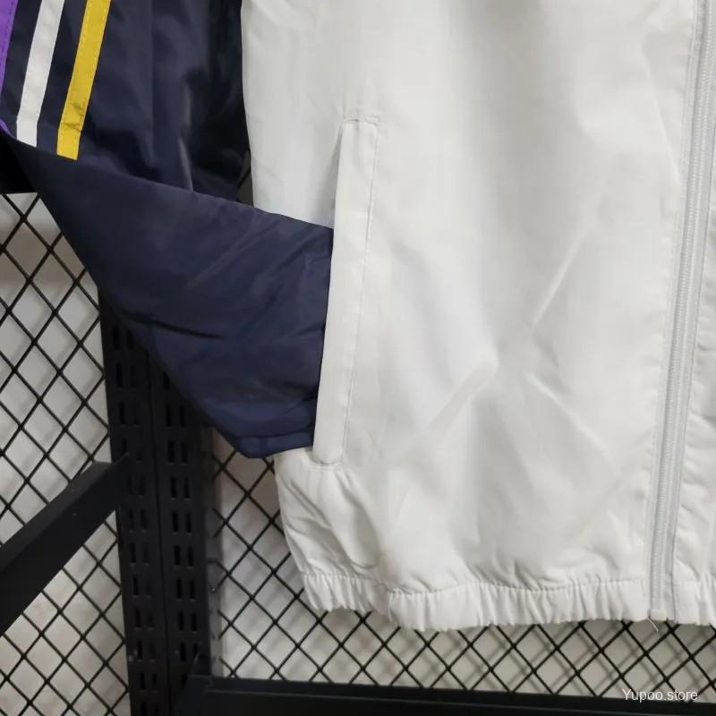 24/25 Man Utd White Windbreaker 1:1 Thai quality