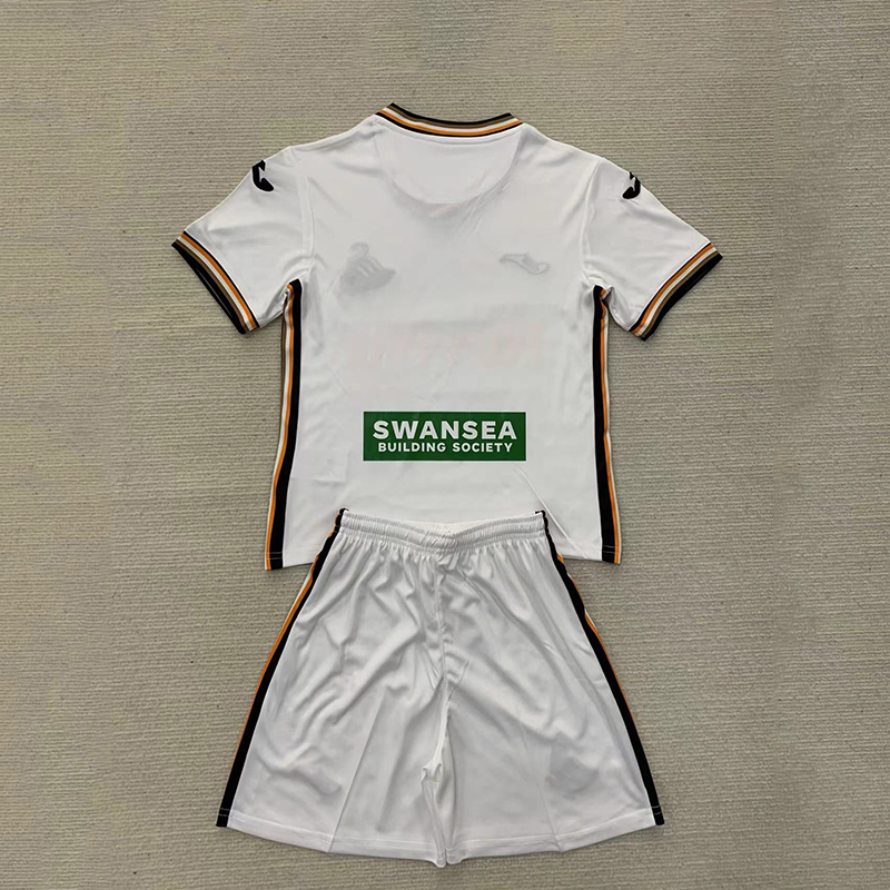 24/25 Swansea City home football jersey+shorts 1:1 Thai Quality
