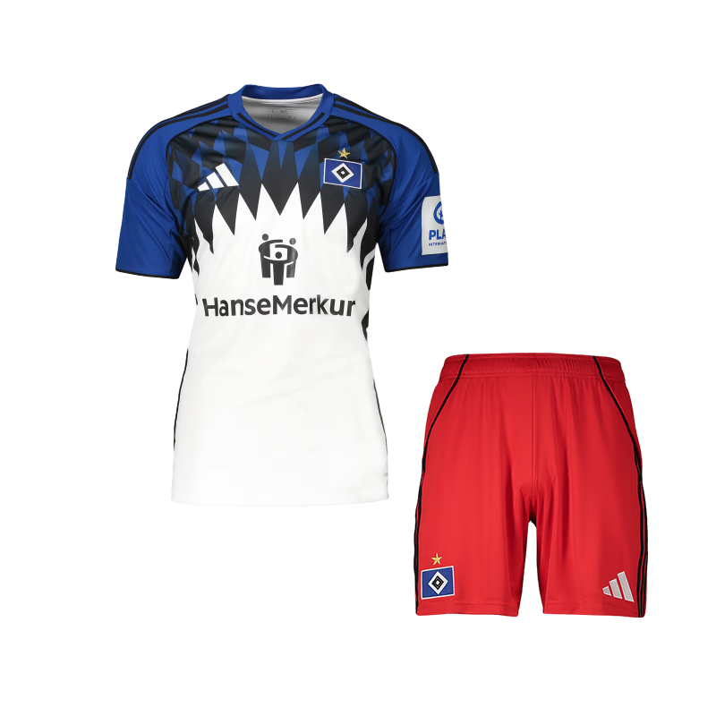 Kids Size 25/26 Hamburger SV Home Kit 1:1 Thai Quality