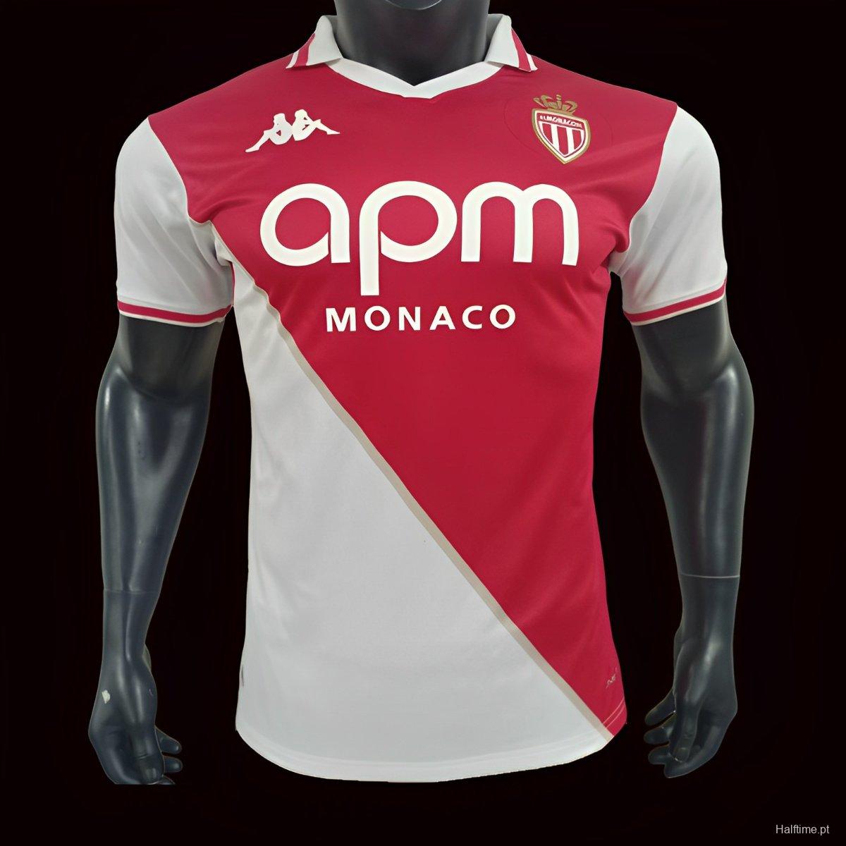 Player Version 24/25 Monaco Home Jersey 1:1 Thai quality
