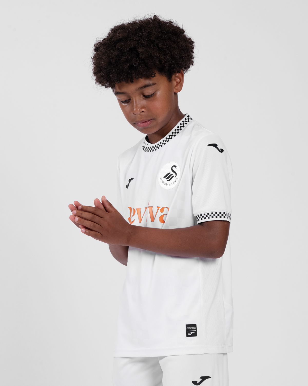 25/26 Kids Swansea City home football jersey 1:1 Thai Quality