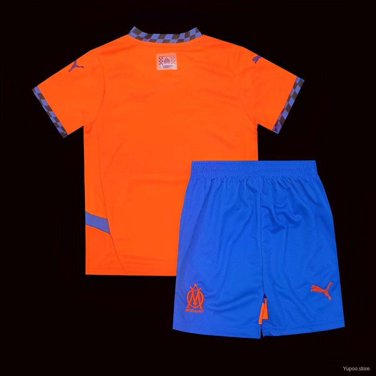 24/25 Kids Olymqique Marseille Third Jersey 1:1 Thai Quality Kids Size