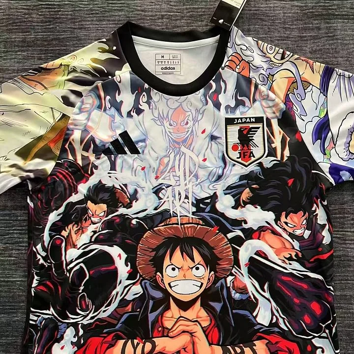 24/25 New Japanese One Piece Luffy Anime Jersey 1:1 Thai Quality