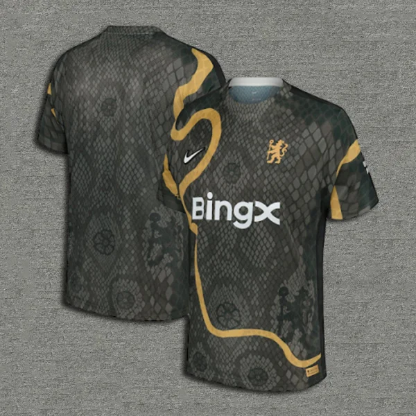 (S-4XL)Chelsea 2025 Year of the Snake Limited Edition Pre-match Shirt 1:1 Thai Quality