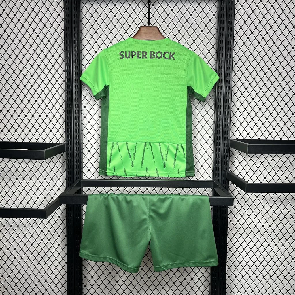 24/25 Sporting Lisbon Third Away Football Jersey Shirt 1:1 Thai Quality Kids Size