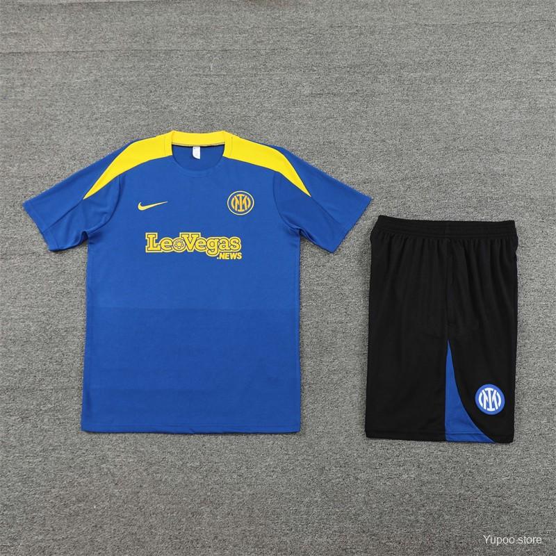 24/25 Inter Milan Short Sleeve Jersey+Shorts  1:1 Thai quality