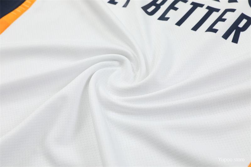 24/25 Real Madrid White Short Sleeve Jersey+Shorts  1:1 Thai quality