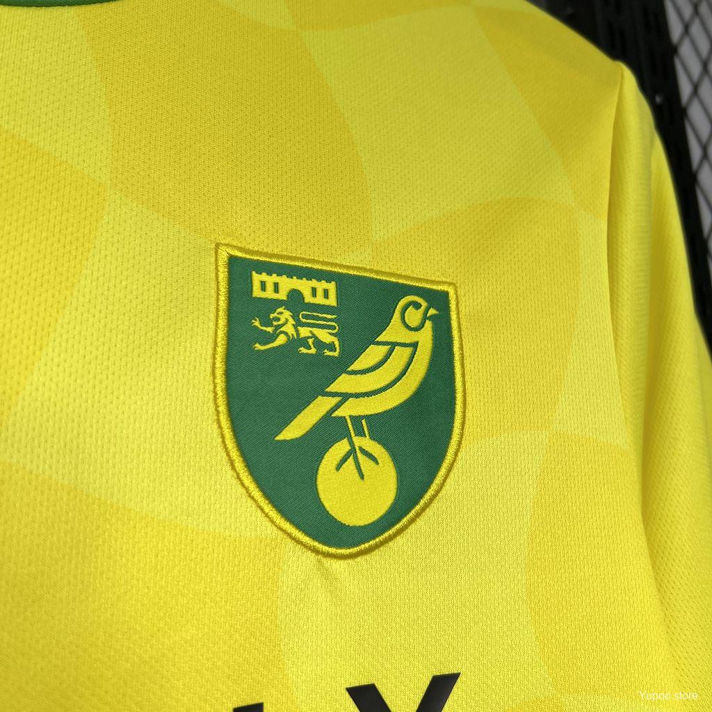 24/25 Norwich City Home Jersey 1:1 Thai Quality