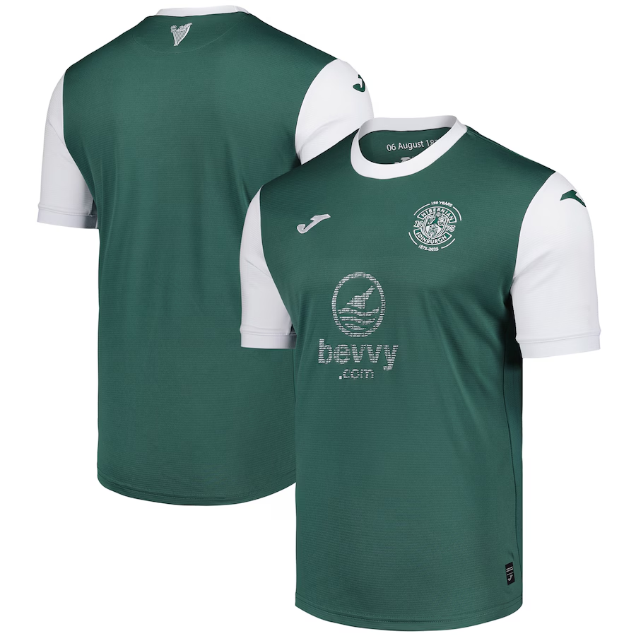 (S-4XL)Hibernian FC 150th Anniversary 2025-26 Home Kit 1:1 Thai quality