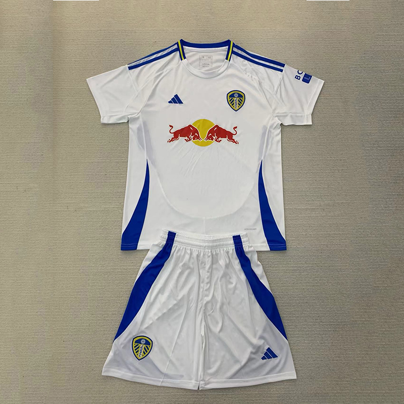 LEEDS United Home Jersey 24/25 Football + shorts 1:1 Thai Quality