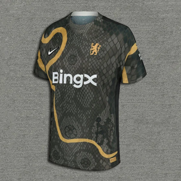 (S-4XL)Chelsea 2025 Year of the Snake Limited Edition Pre-match Shirt 1:1 Thai Quality