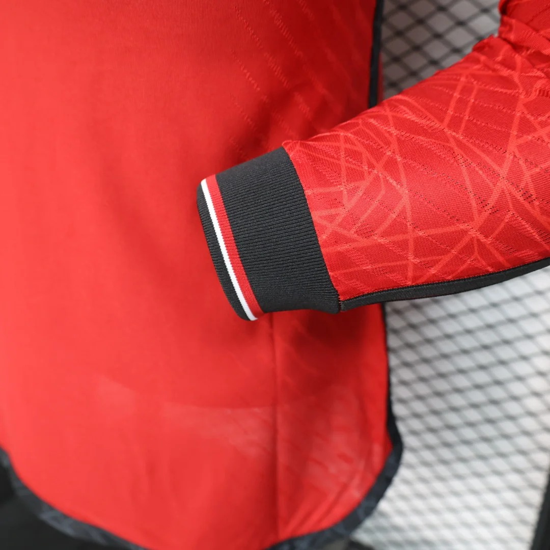 2023/2024 Long Sleeve Player Version Man Utd Home Football Shirt 1:1 Thai Quality