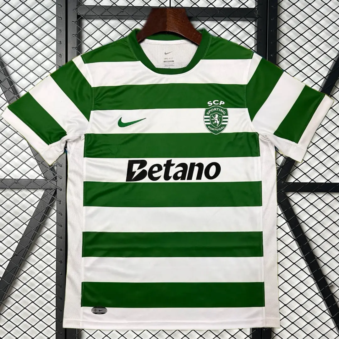 (S-4XL) 25/26 Sporting Lisbon Home Football Shirt 1:1 Thai quality