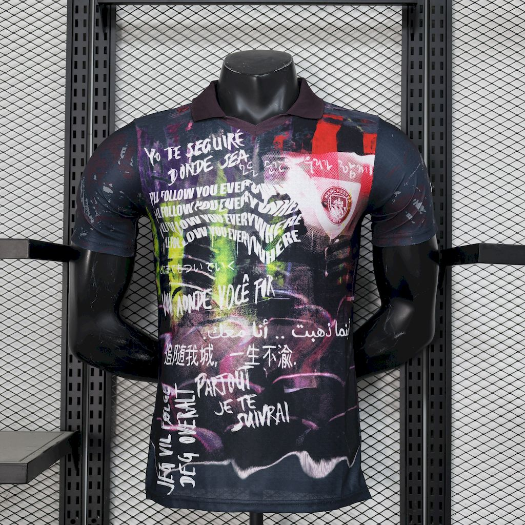 Manchester City 2025/26 Black color special edition Jersey Player Version 1:1 Thai Quality
