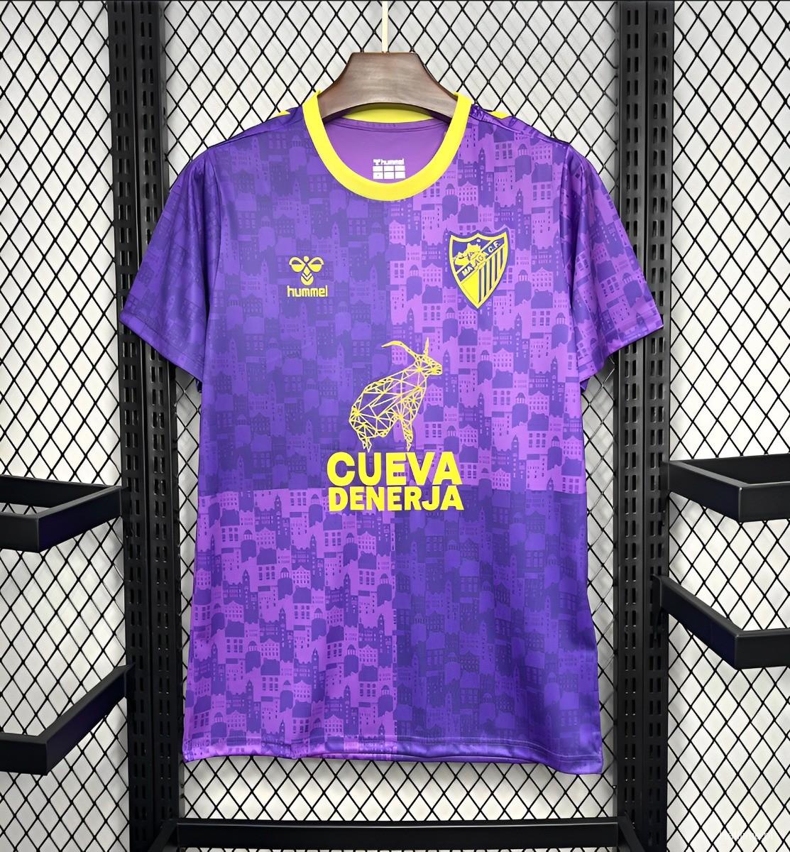 24/25 Malaga Purple Pre-match Training Jersey 1:1 Thai Quality