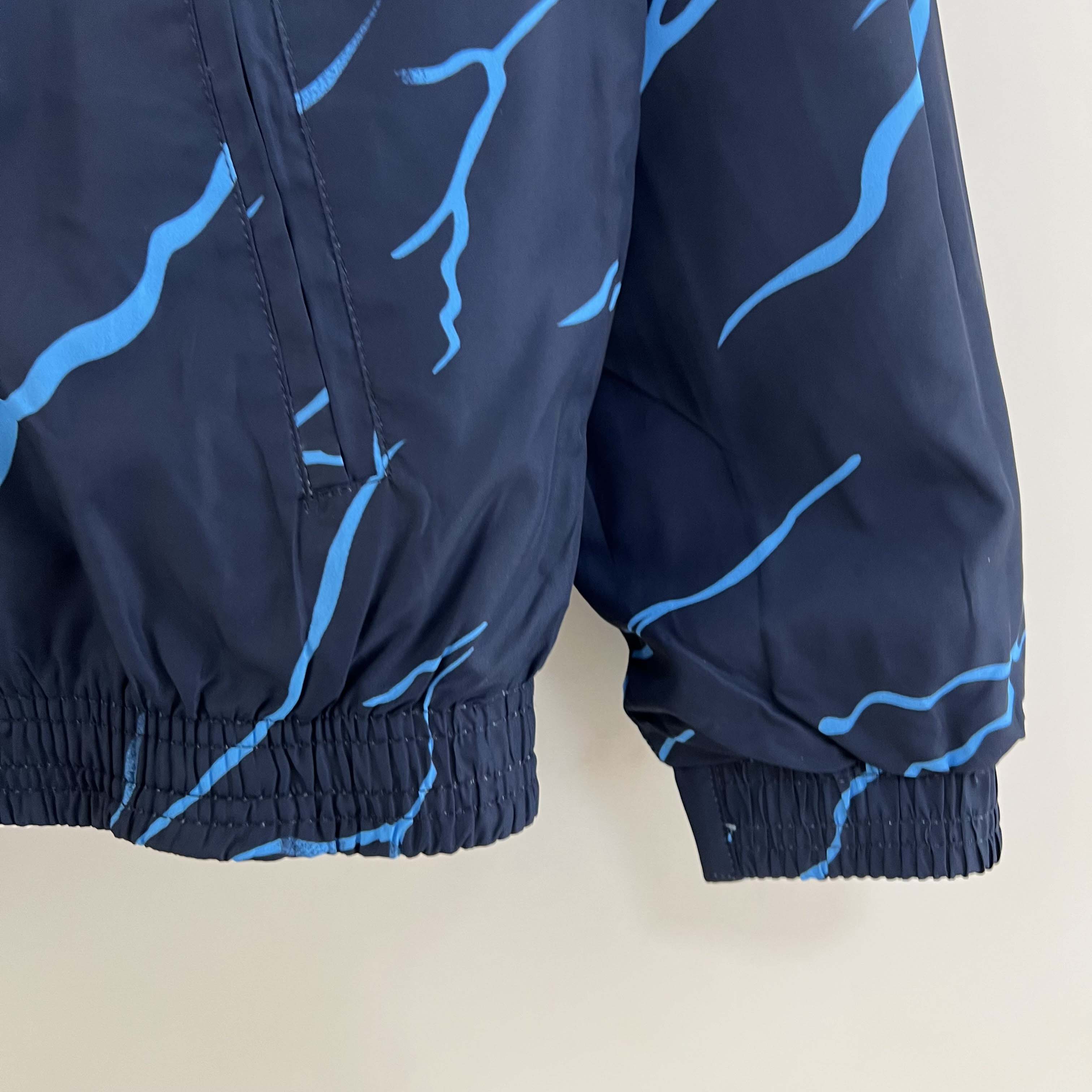 2023/2024 MCFC Reversible Windbreaker Navy blue Soccer Jersey 1:1 Thai Quality